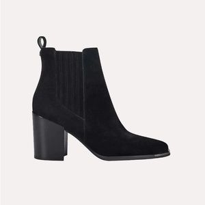 Black Suede Western Marc Fisher Bootie